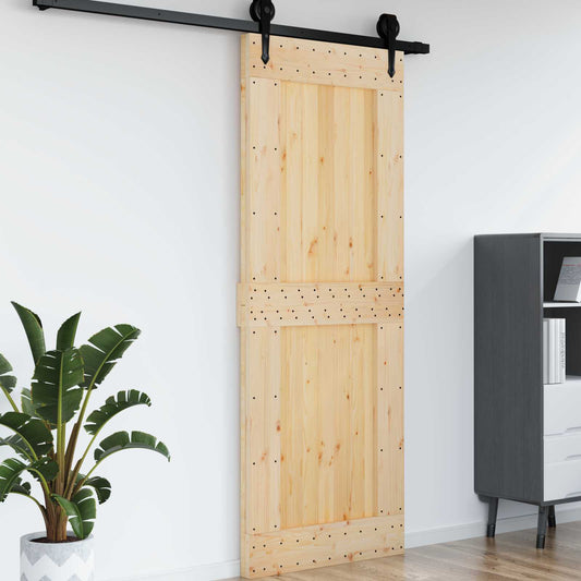 Deur NARVIK Naturel 85 x 210 cm Massief Grenenhout is nu te koop bij PeponiXL, paradijselijk wonen!