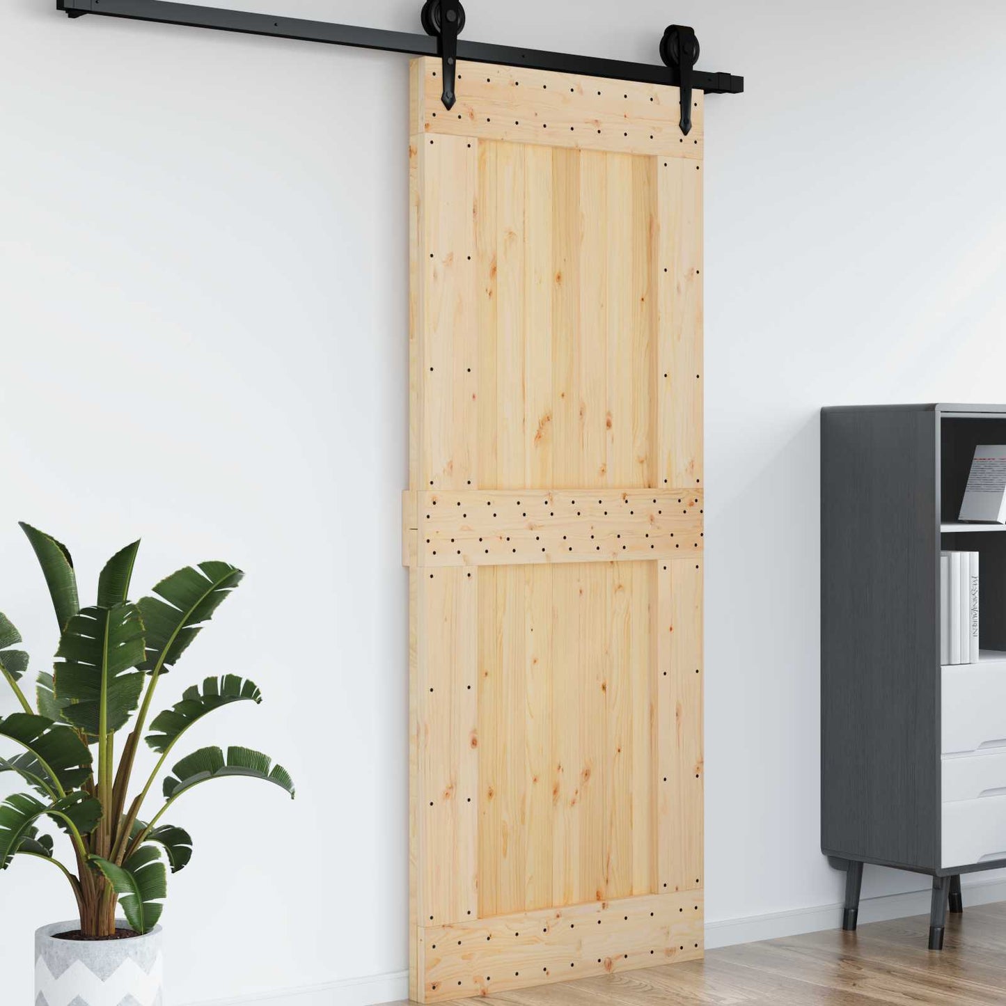 Deur NARVIK Naturel 90 x 210 cm Massief Grenenhout is nu te koop bij PeponiXL, paradijselijk wonen!