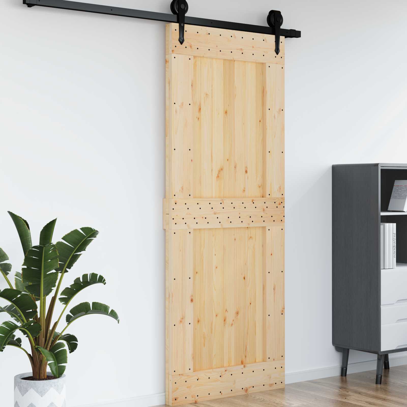 Deur NARVIK Naturel 90 x 210 cm Massief Grenenhout is nu te koop bij PeponiXL, paradijselijk wonen!