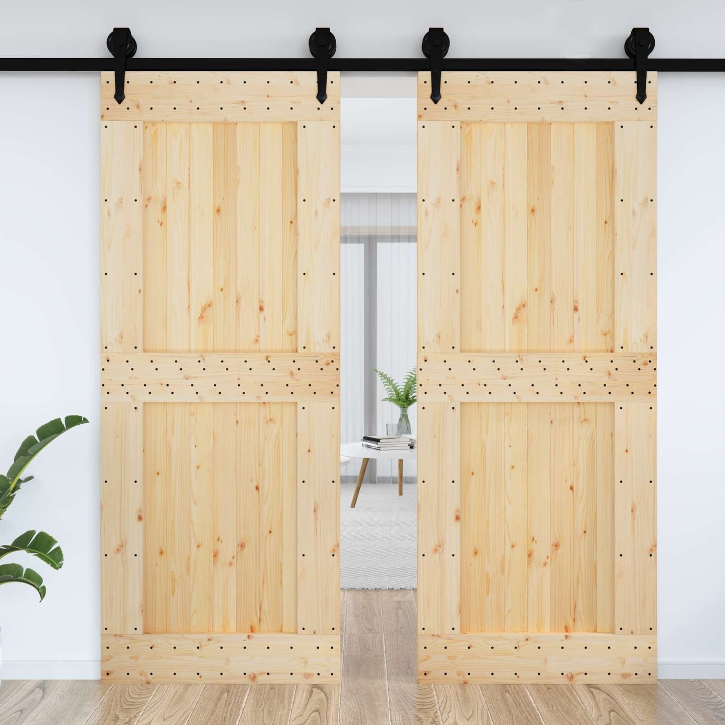 Deur NARVIK Naturel 90 x 210 cm Massief Grenenhout is nu te koop bij PeponiXL, paradijselijk wonen!
