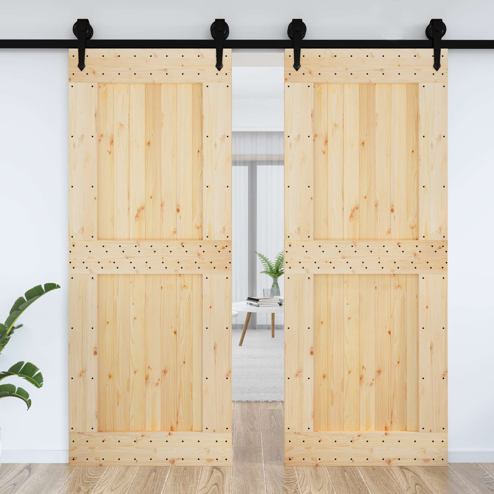 Deur NARVIK Naturel 90 x 210 cm Massief Grenenhout is nu te koop bij PeponiXL, paradijselijk wonen!