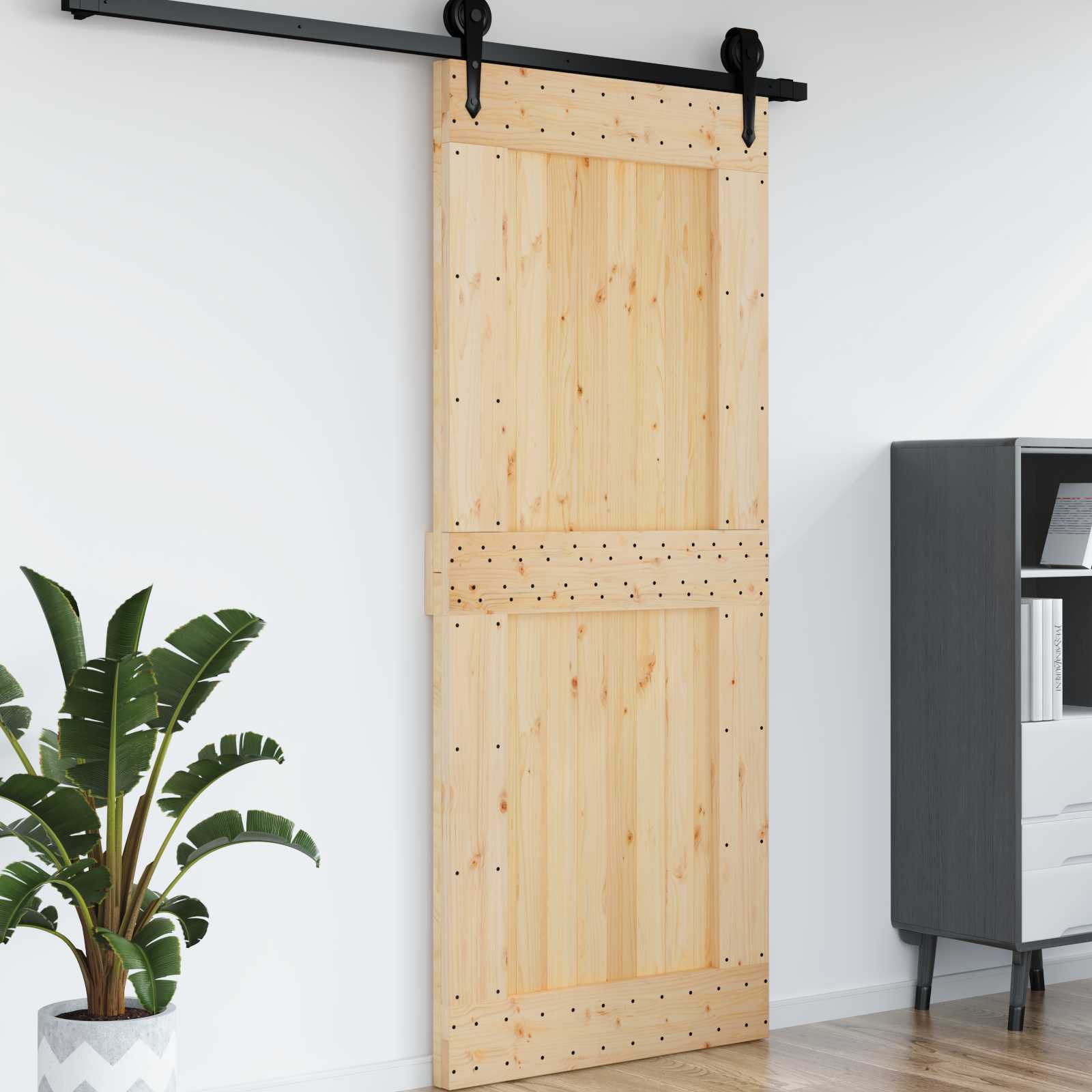 Deur NARVIK Naturel 95 x 210 cm Massief Grenenhout is nu te koop bij PeponiXL, paradijselijk wonen!