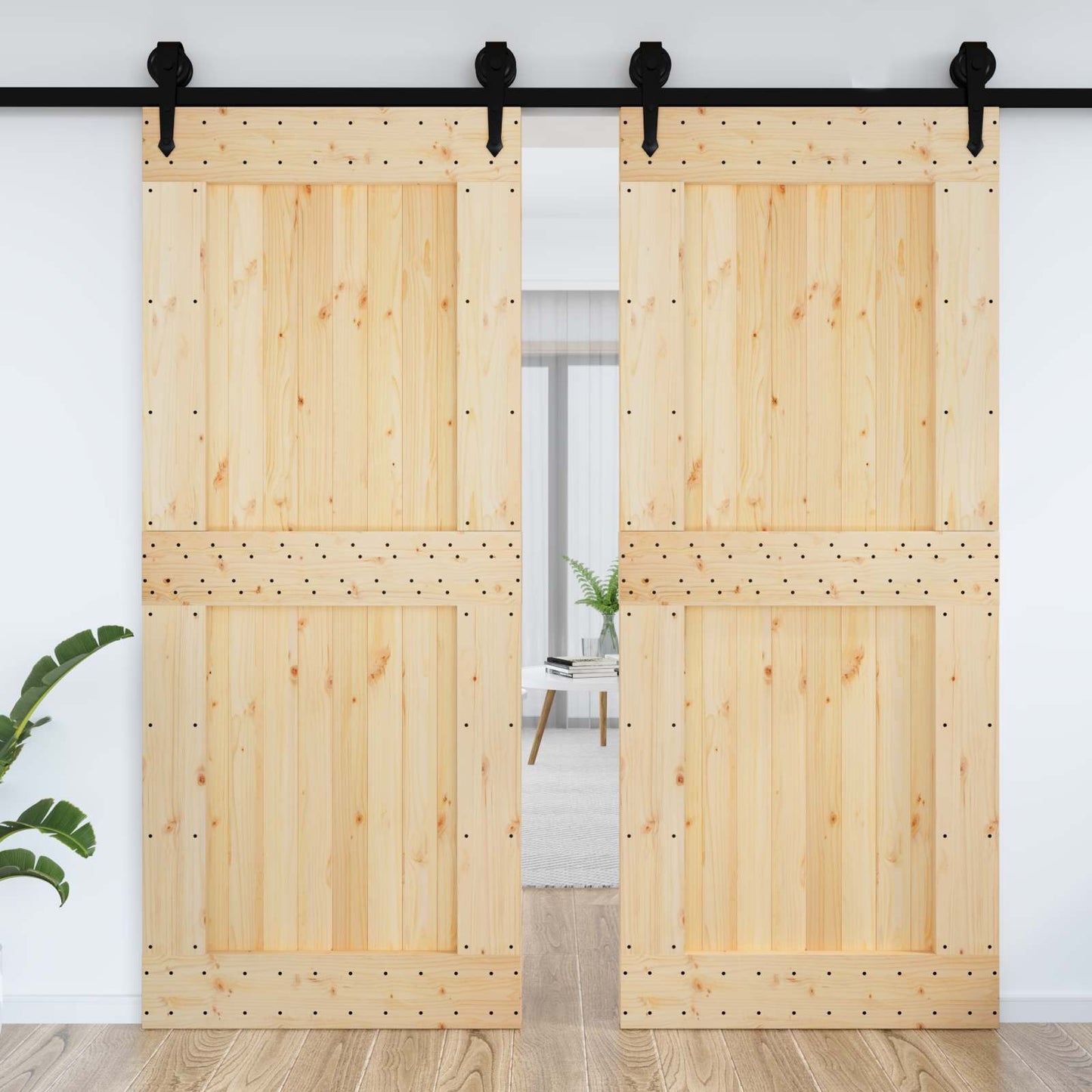 Deur NARVIK Naturel 95 x 210 cm Massief Grenenhout is nu te koop bij PeponiXL, paradijselijk wonen!