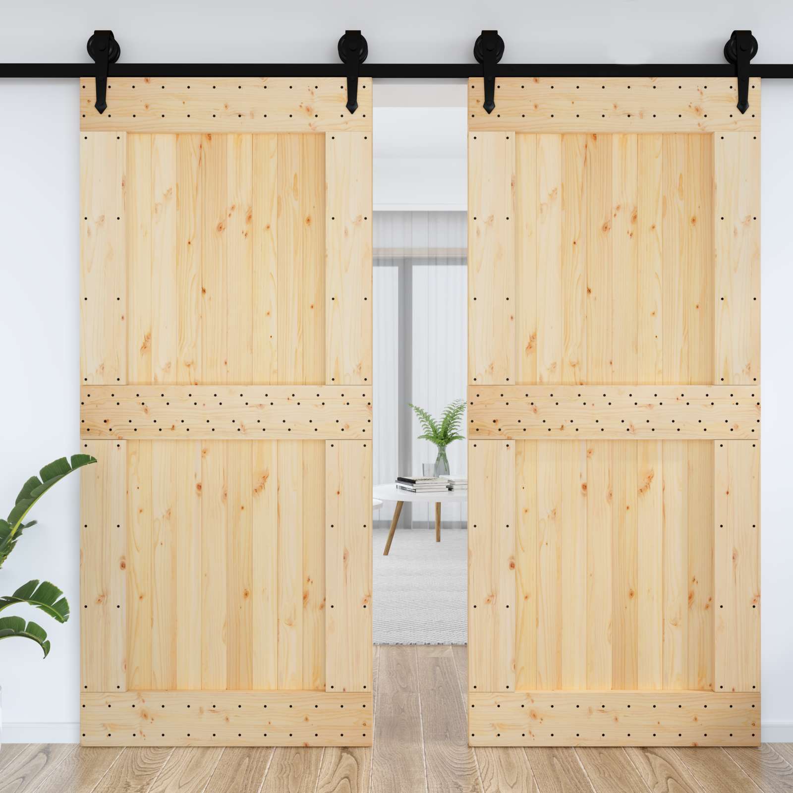 Deur NARVIK Naturel 100 x 210 cm Massief Grenenhout is nu te koop bij PeponiXL, paradijselijk wonen!