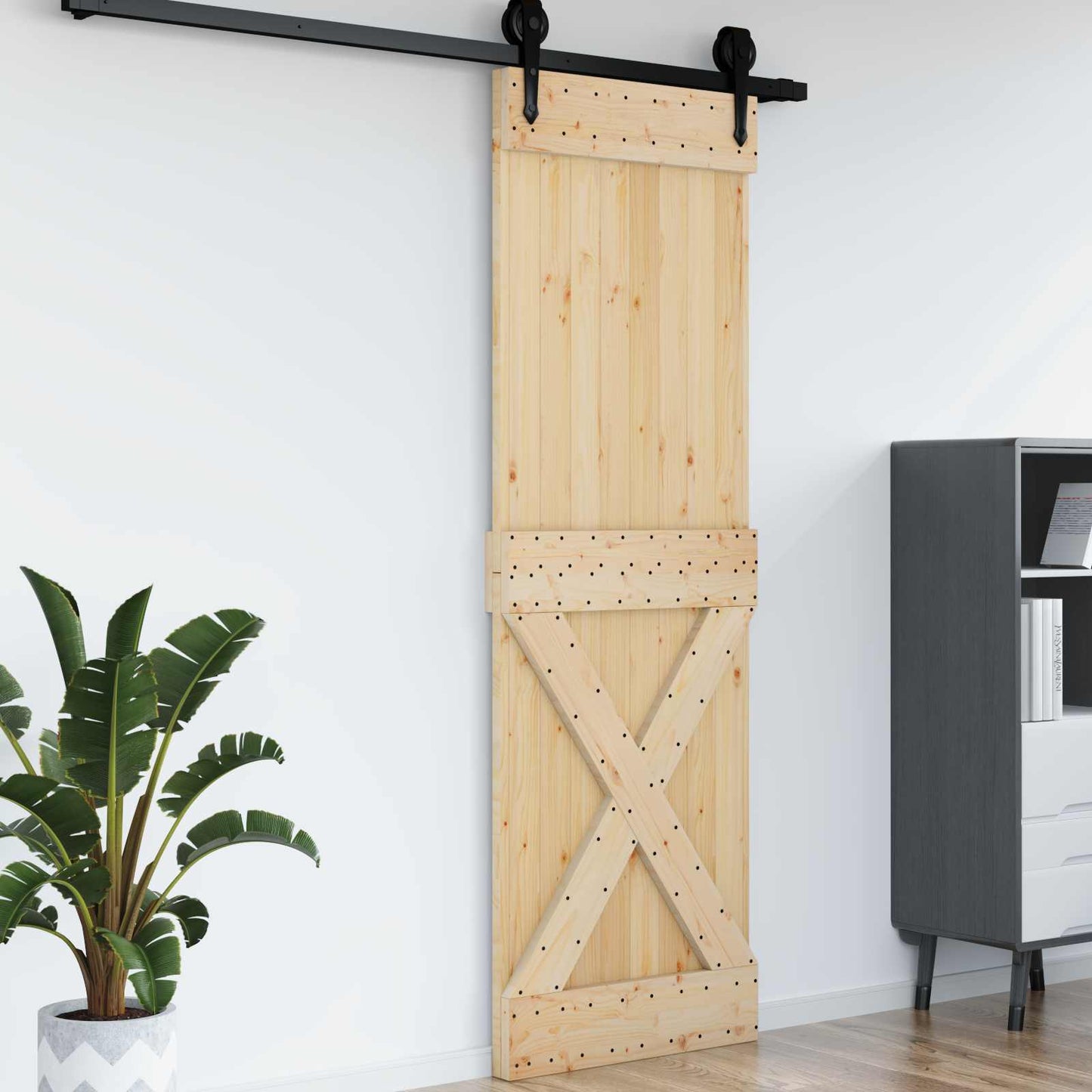 Deur NARVIK Naturel 70 x 210 cm Massief Grenenhout is nu te koop bij PeponiXL, paradijselijk wonen!