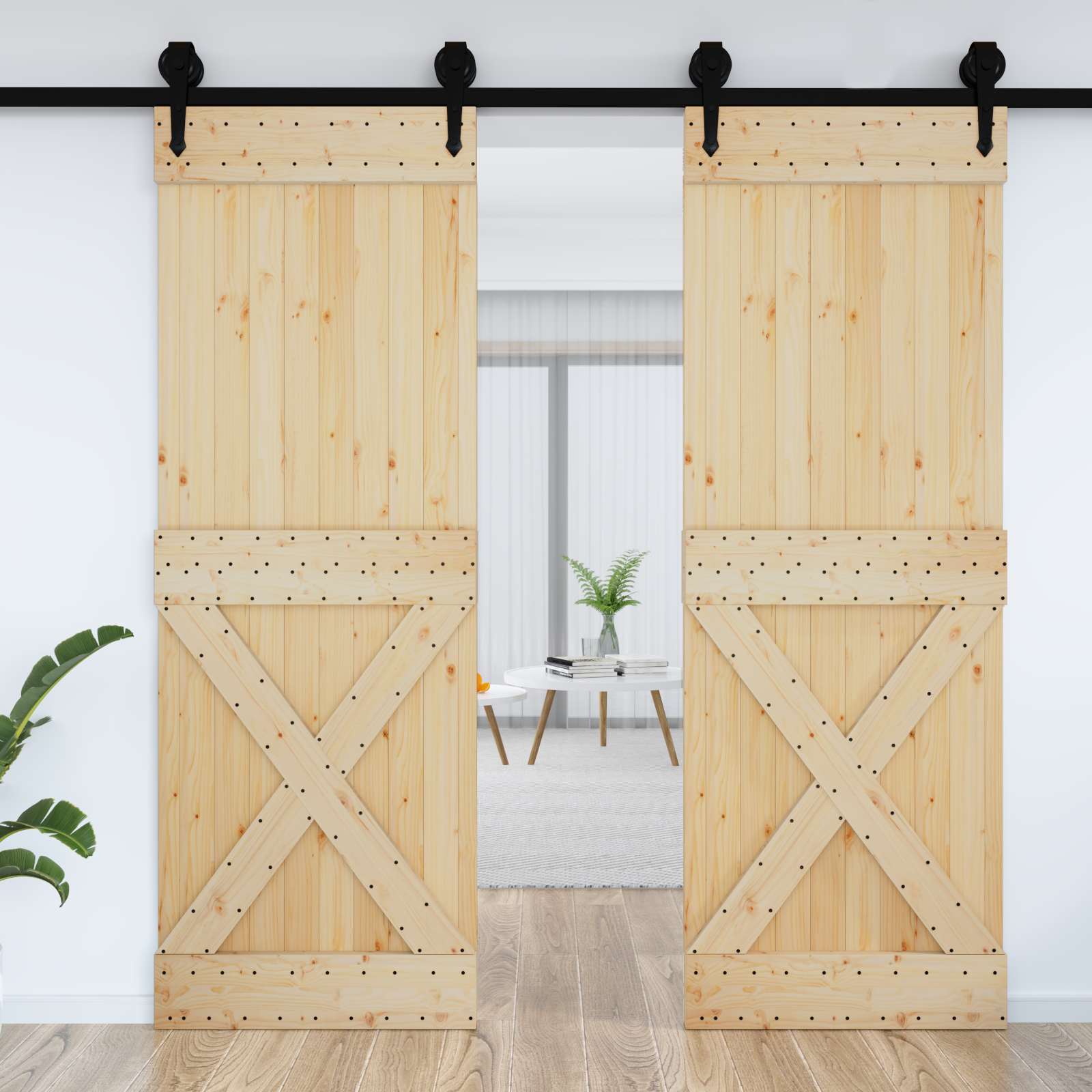 Deur NARVIK Naturel 80 x 210 cm Massief Grenenhout is nu te koop bij PeponiXL, paradijselijk wonen!