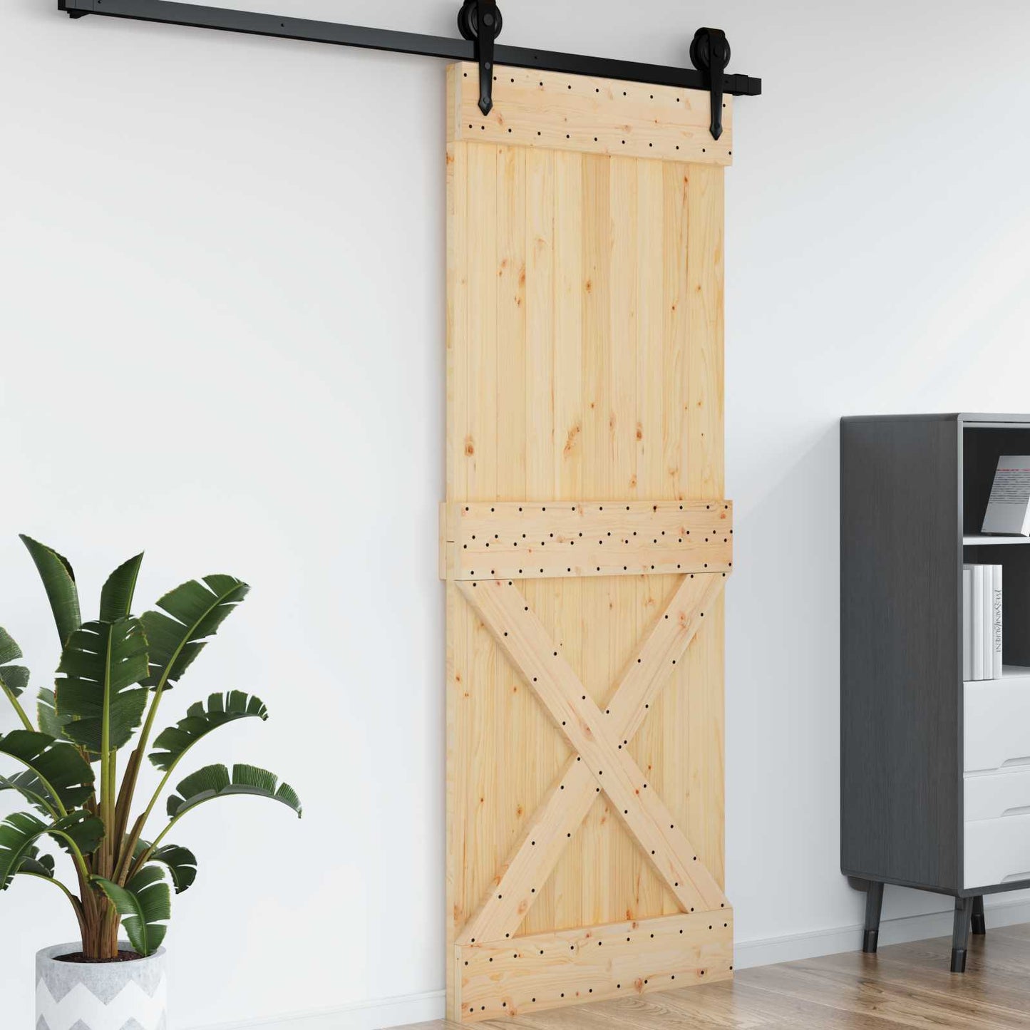 Deur NARVIK Naturel 85 x 210 cm Massief Grenenhout is nu te koop bij PeponiXL, paradijselijk wonen!