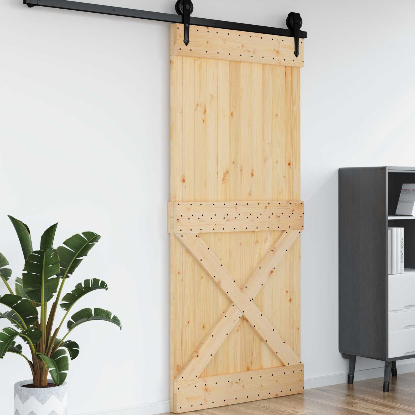 Deur NARVIK Naturel 100 x 210 cm Massief Grenenhout is nu te koop bij PeponiXL, paradijselijk wonen!