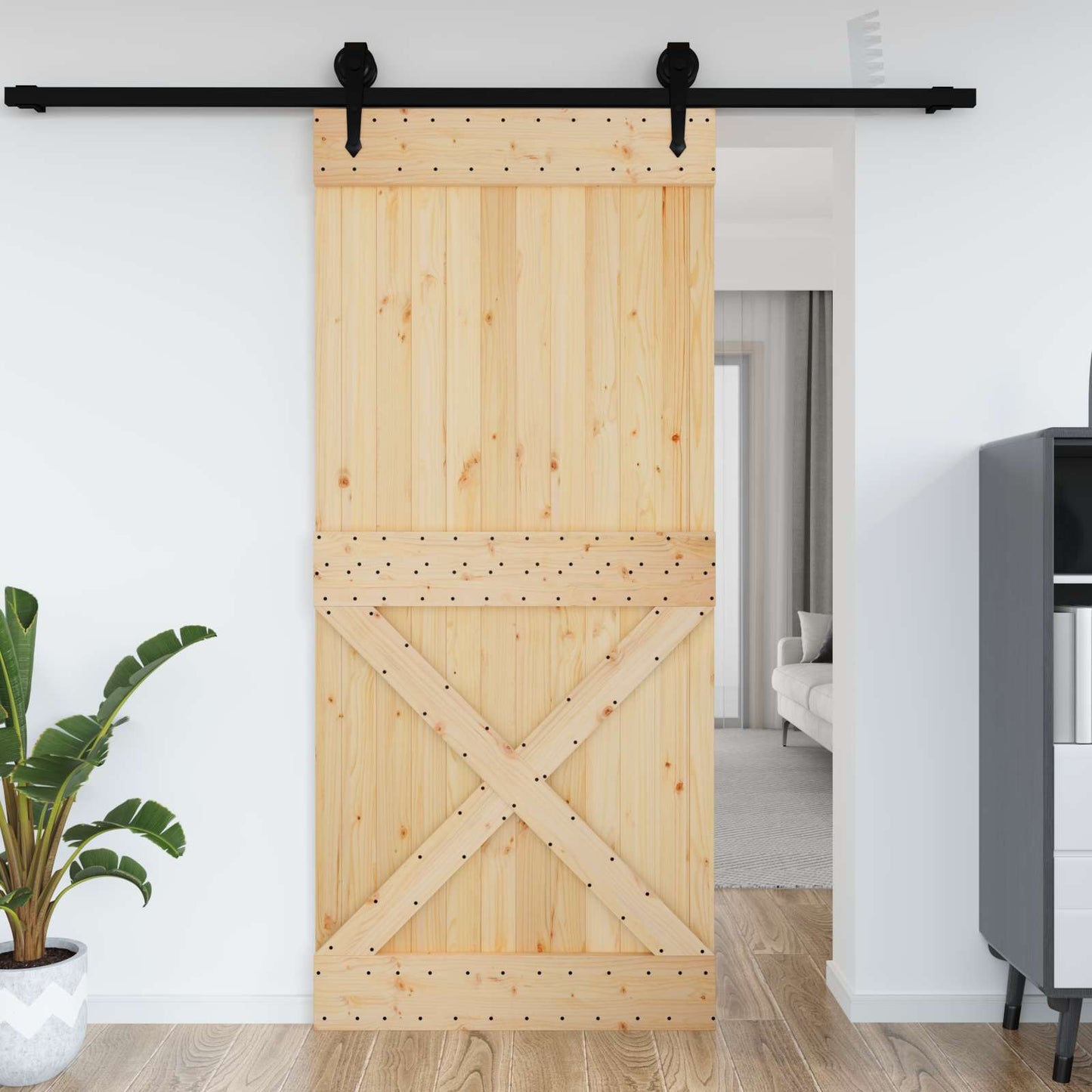 Deur NARVIK Naturel 100 x 210 cm Massief Grenenhout is nu te koop bij PeponiXL, paradijselijk wonen!