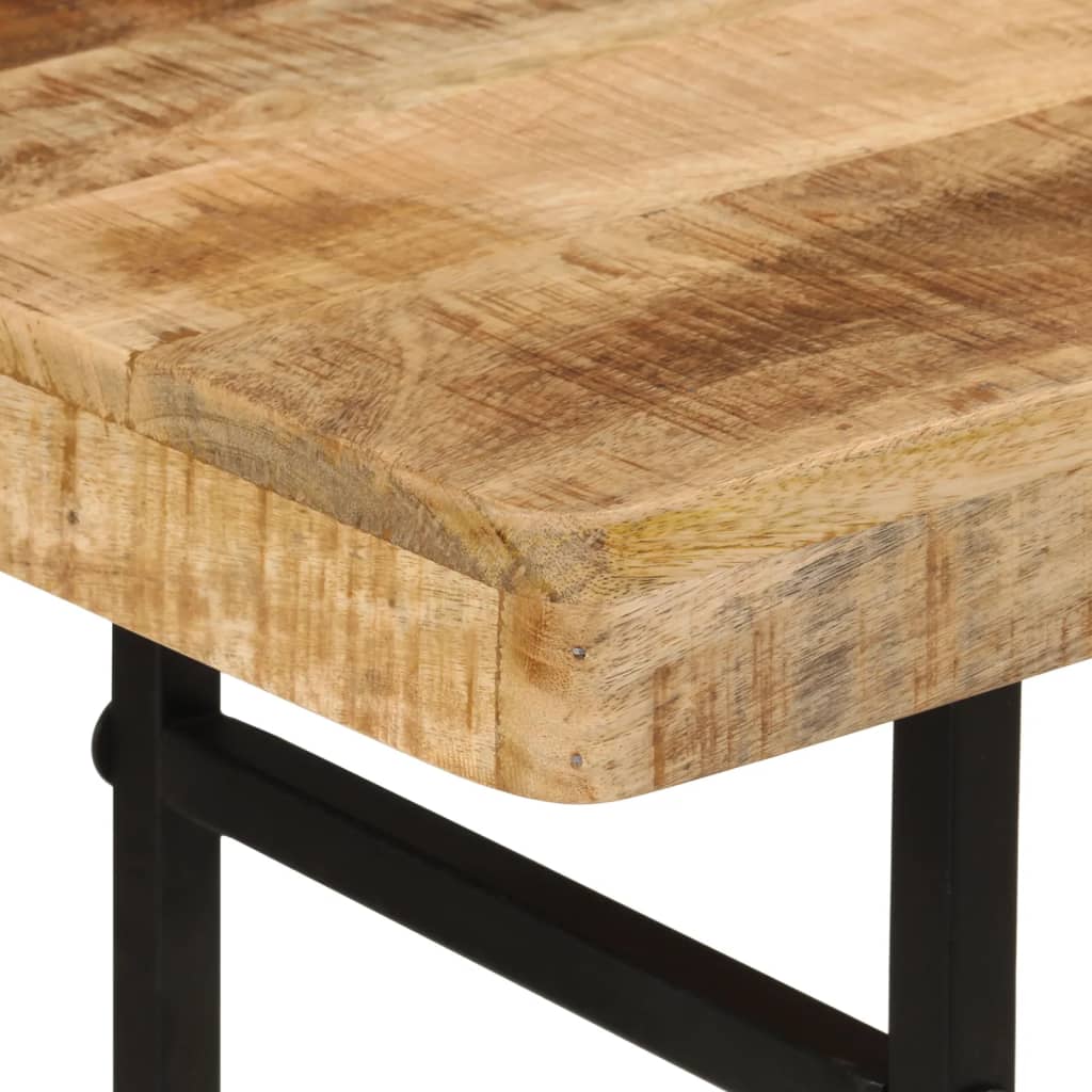 Wandtafel 112x36x76 cm massief mangohout en ijzer is nu te koop bij PeponiXL, paradijselijk wonen!