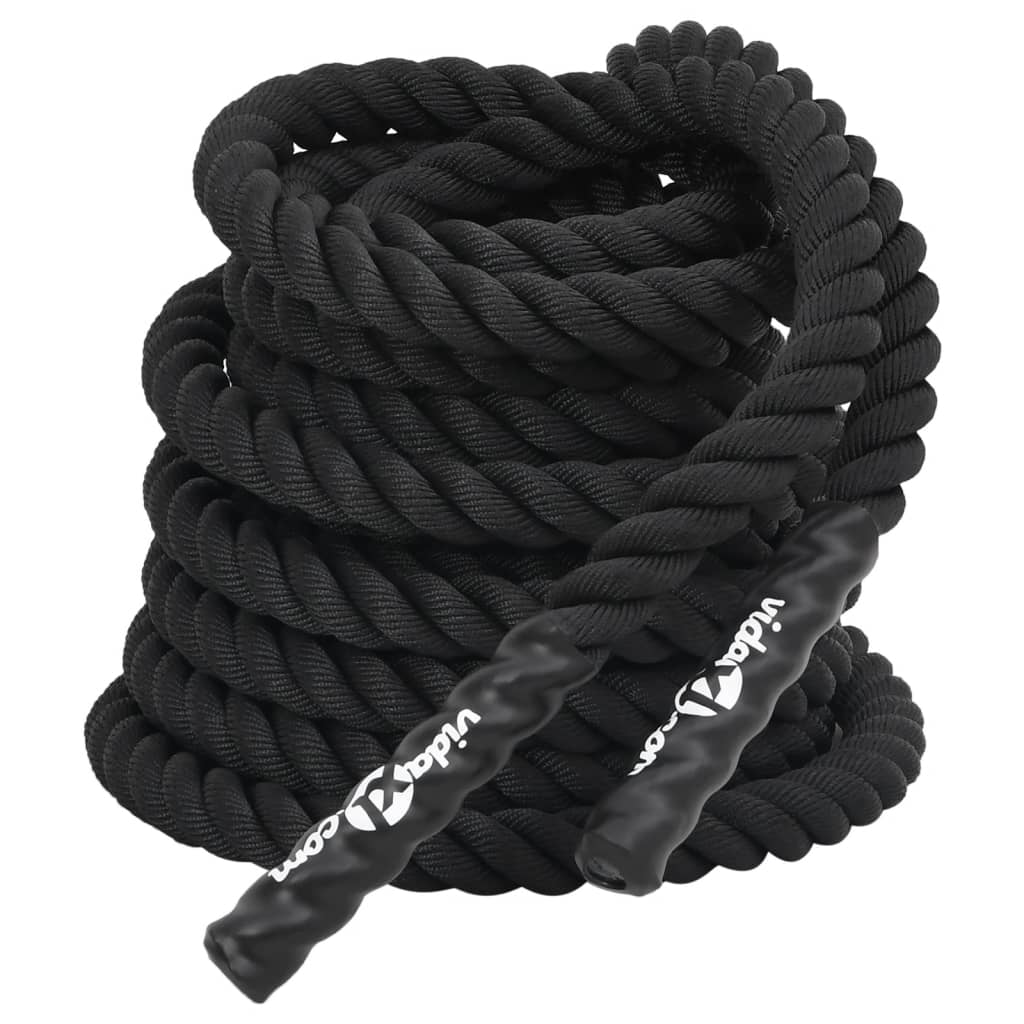 Battle Rope Zwart 15 m 11 kg Polyester is nu te koop bij PeponiXL, paradijselijk wonen!