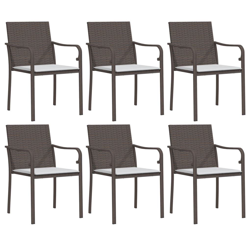 7-delige Tuinset met kussens poly rattan en staal is nu te koop bij PeponiXL, paradijselijk wonen!