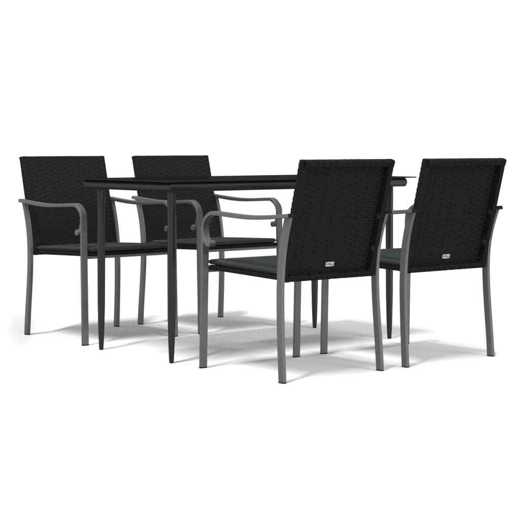 5-delige Tuinset met kussens poly rattan en staal is nu te koop bij PeponiXL, paradijselijk wonen!