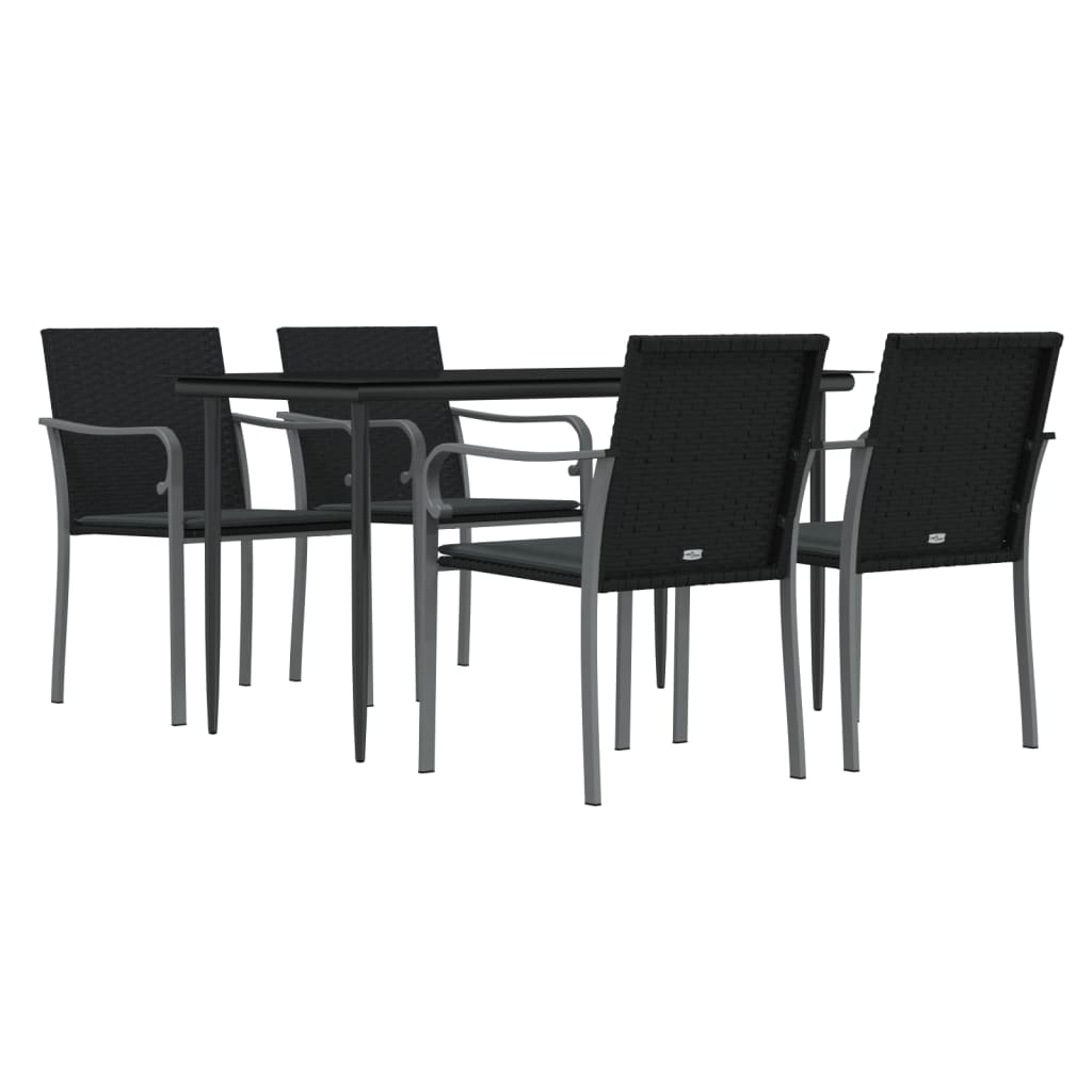 5-delige Tuinset met kussens poly rattan en staal is nu te koop bij PeponiXL, paradijselijk wonen!