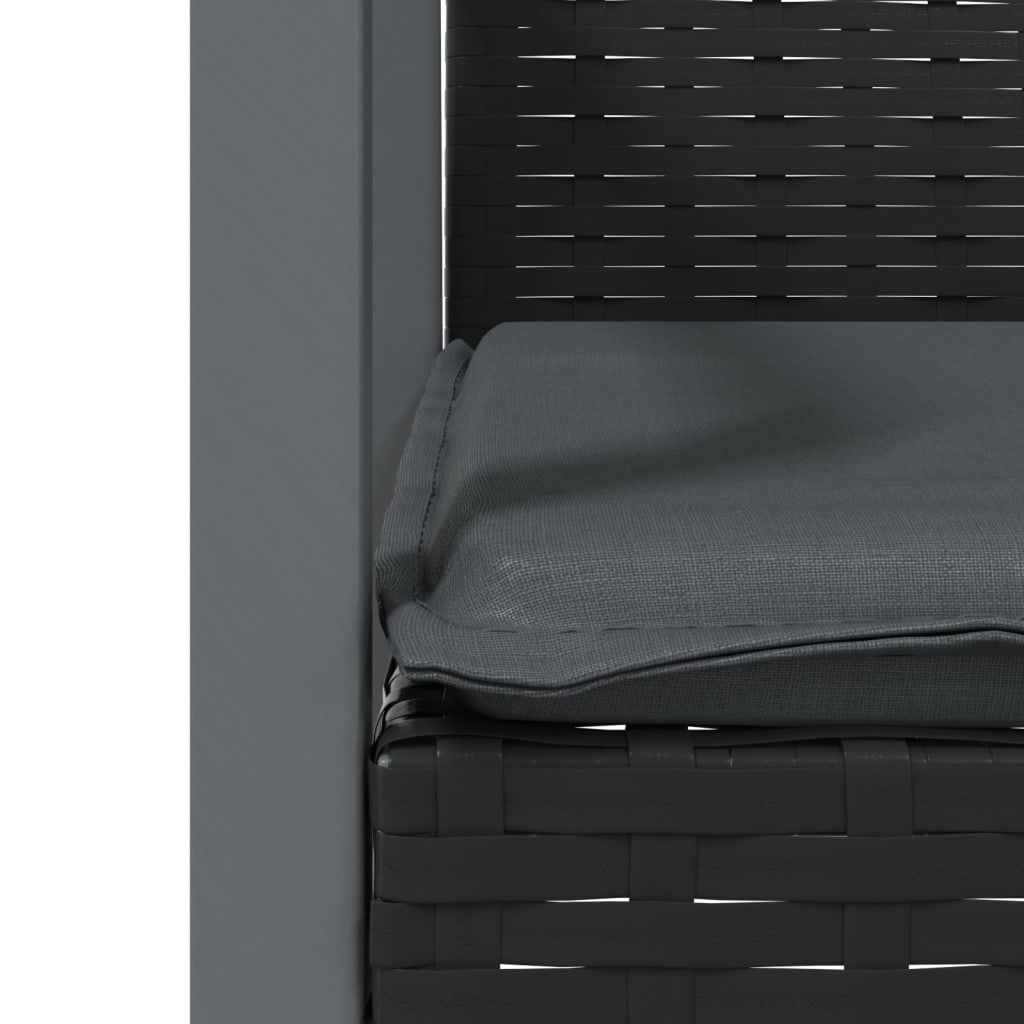 3-delige Tuinset met kussens poly rattan en staal is nu te koop bij PeponiXL, paradijselijk wonen!