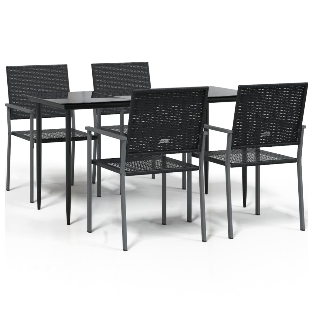 5-delige Tuinset poly rattan en staal is nu te koop bij PeponiXL, paradijselijk wonen!