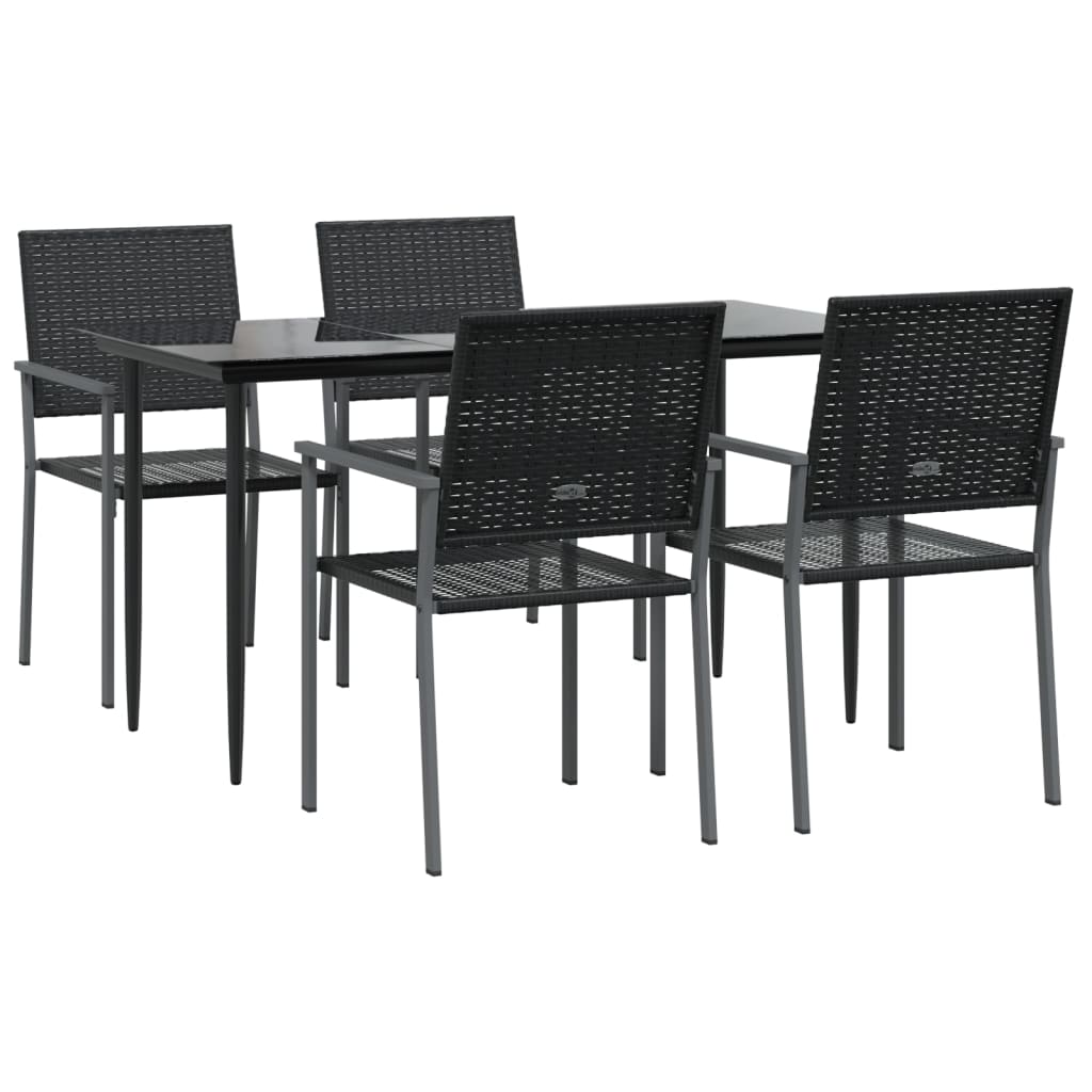 5-delige Tuinset poly rattan en staal is nu te koop bij PeponiXL, paradijselijk wonen!