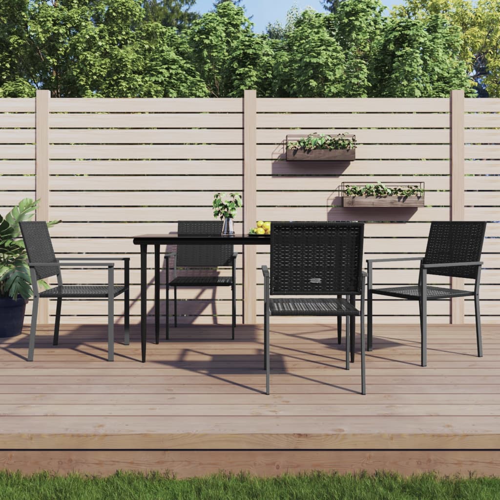 5-delige Tuinset poly rattan en staal is nu te koop bij PeponiXL, paradijselijk wonen!