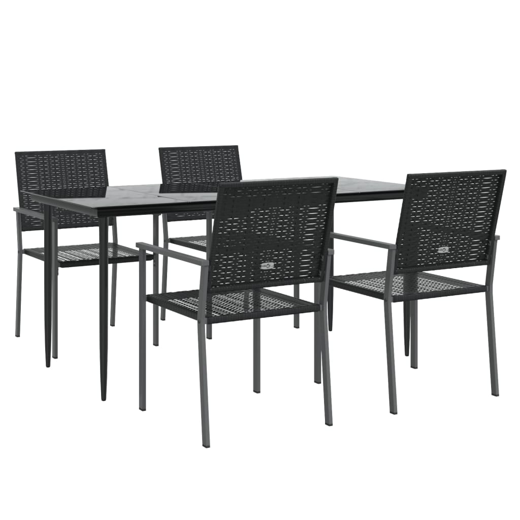 5-delige Tuinset poly rattan en staal is nu te koop bij PeponiXL, paradijselijk wonen!