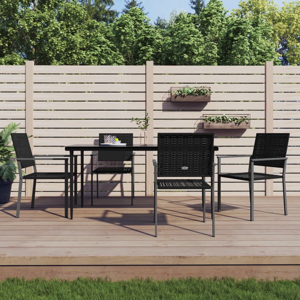5-delige Tuinset poly rattan en staal is nu te koop bij PeponiXL, paradijselijk wonen!