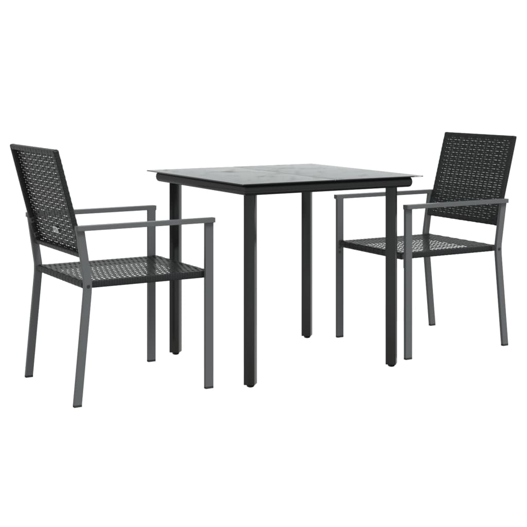 3-delige Tuinset met kussens poly rattan en staal is nu te koop bij PeponiXL, paradijselijk wonen!