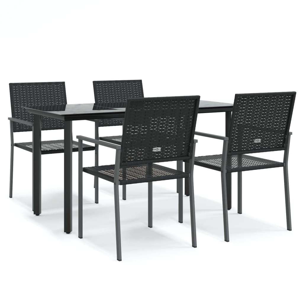 5-delige Tuinset poly rattan en staal is nu te koop bij PeponiXL, paradijselijk wonen!