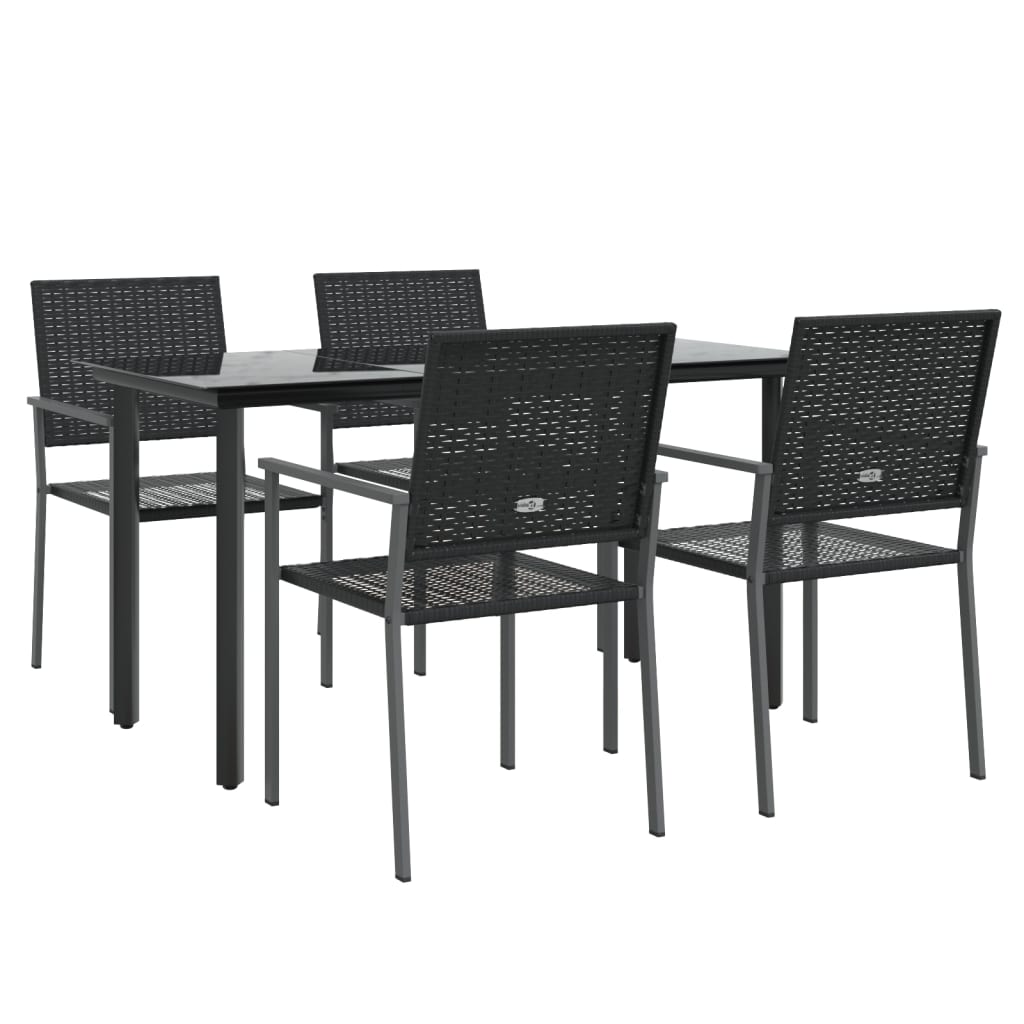 5-delige Tuinset poly rattan en staal is nu te koop bij PeponiXL, paradijselijk wonen!