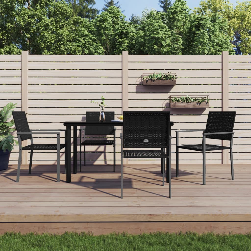 5-delige Tuinset poly rattan en staal is nu te koop bij PeponiXL, paradijselijk wonen!