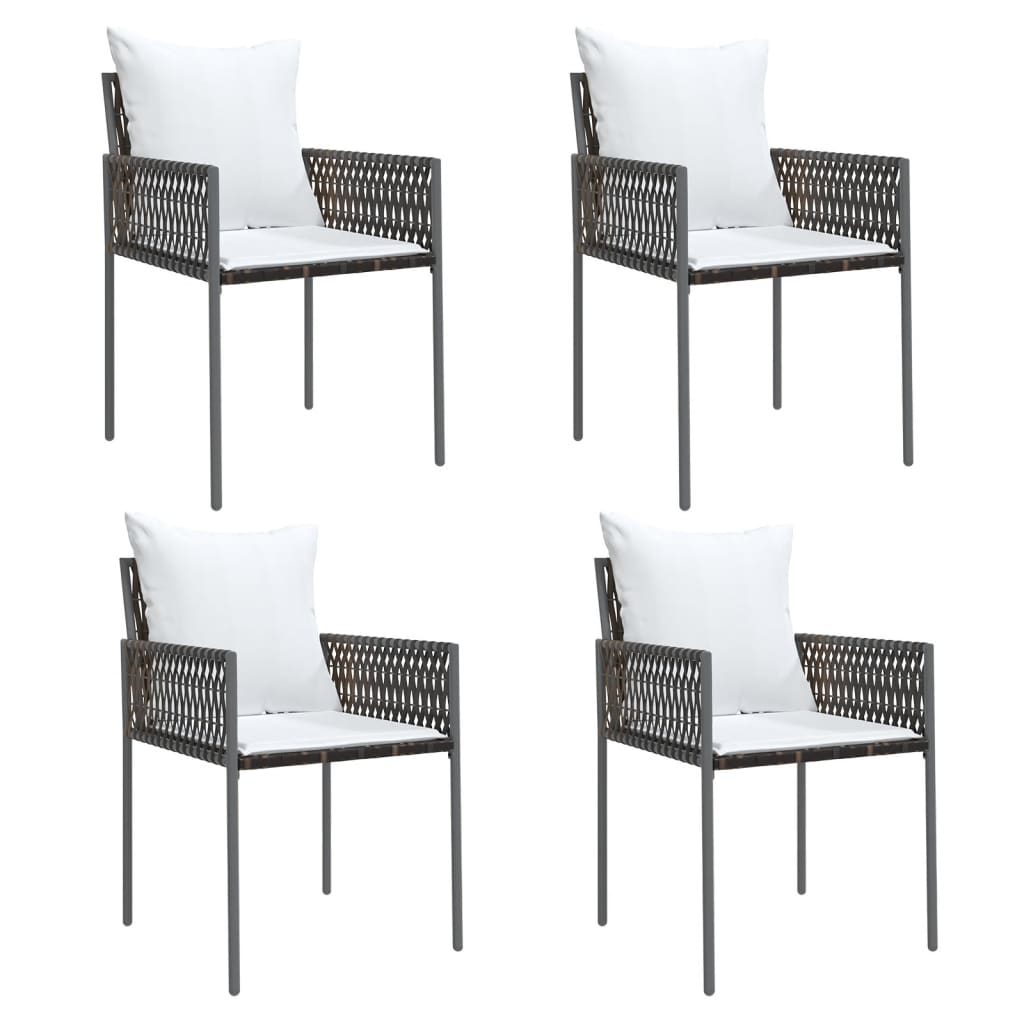 5-delige Tuinset met kussens poly rattan en staal is nu te koop bij PeponiXL, paradijselijk wonen!