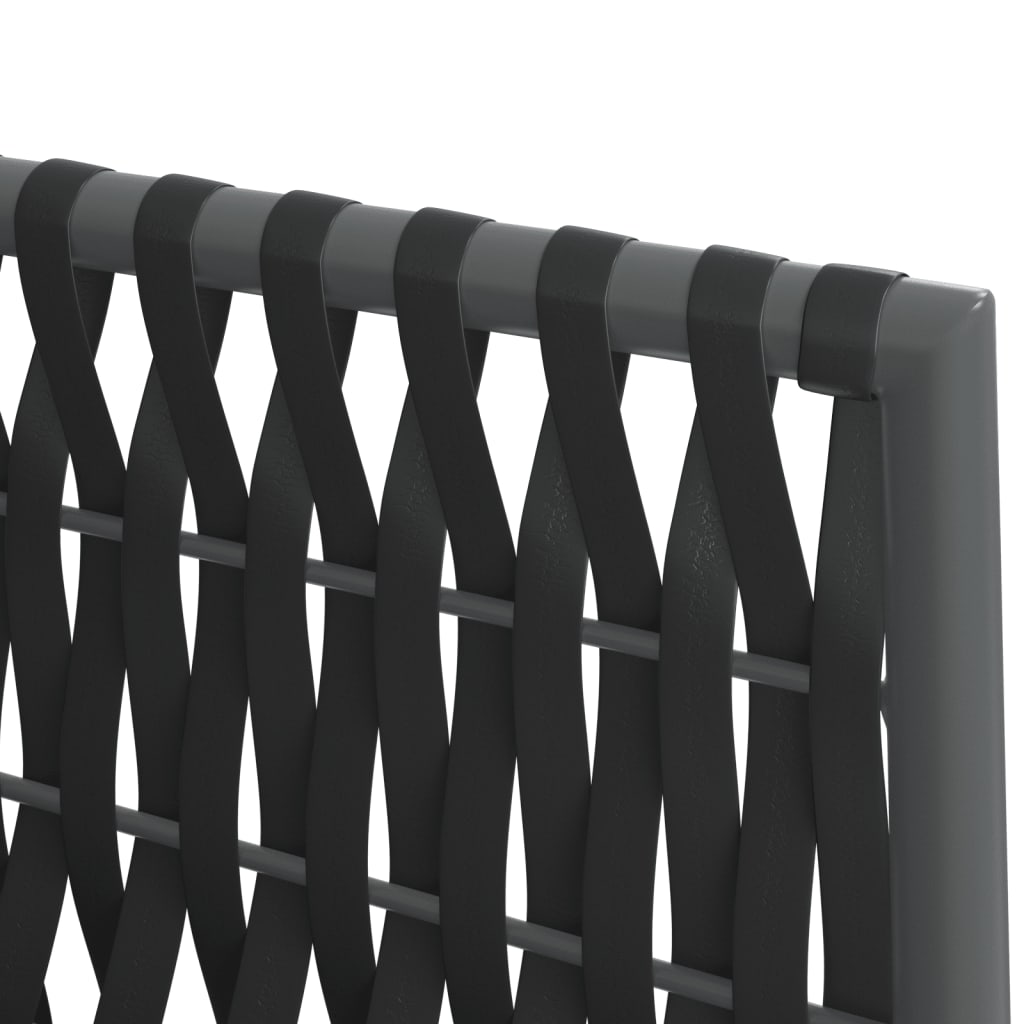 Tuinstoelen 6 st met kussens 54x61x83 cm poly rattan zwart is nu te koop bij PeponiXL, paradijselijk wonen!