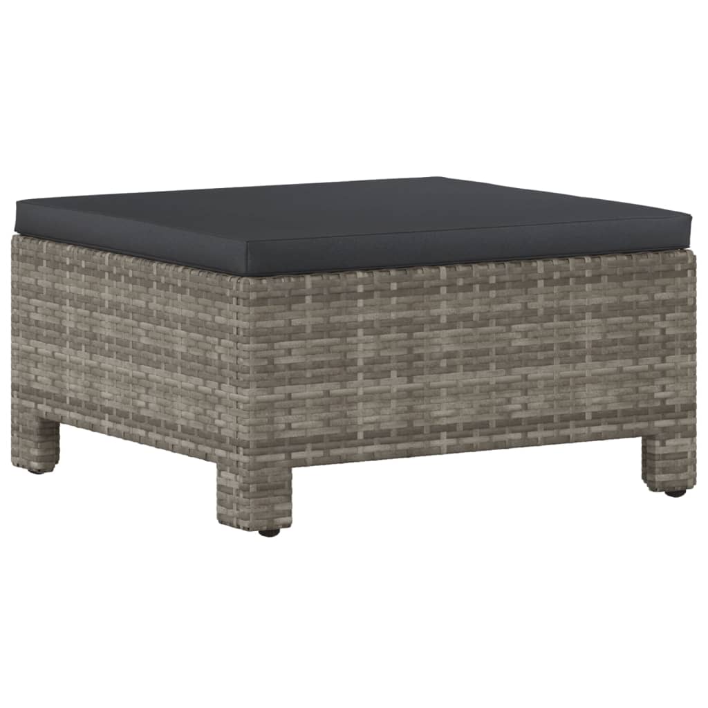 5-delige Loungeset met kussens poly rattan grijs is nu te koop bij PeponiXL, paradijselijk wonen!
