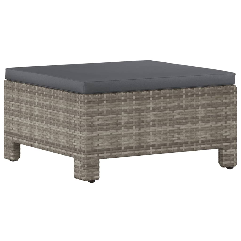 6-delige Loungeset met kussens poly rattan grijs is nu te koop bij PeponiXL, paradijselijk wonen!