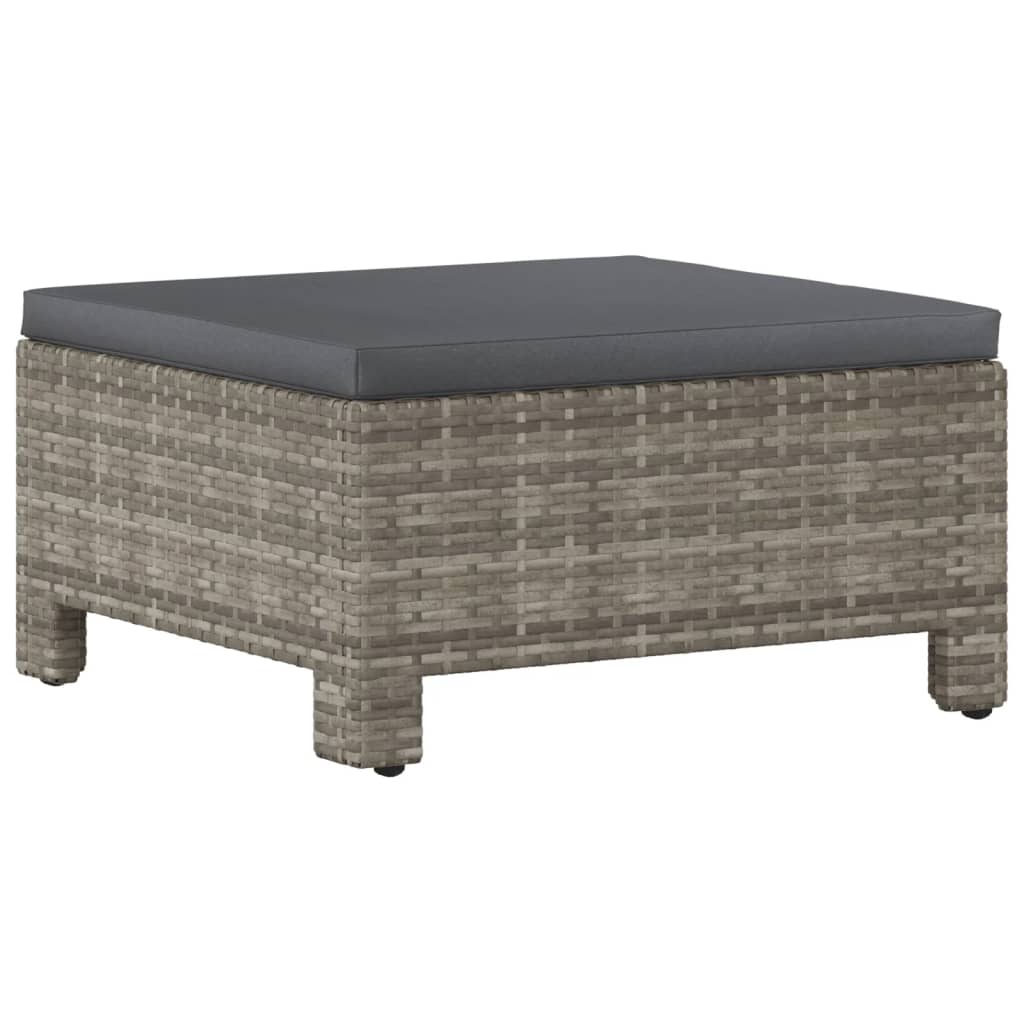 8-delige Loungeset met kussens poly rattan grijs is nu te koop bij PeponiXL, paradijselijk wonen!