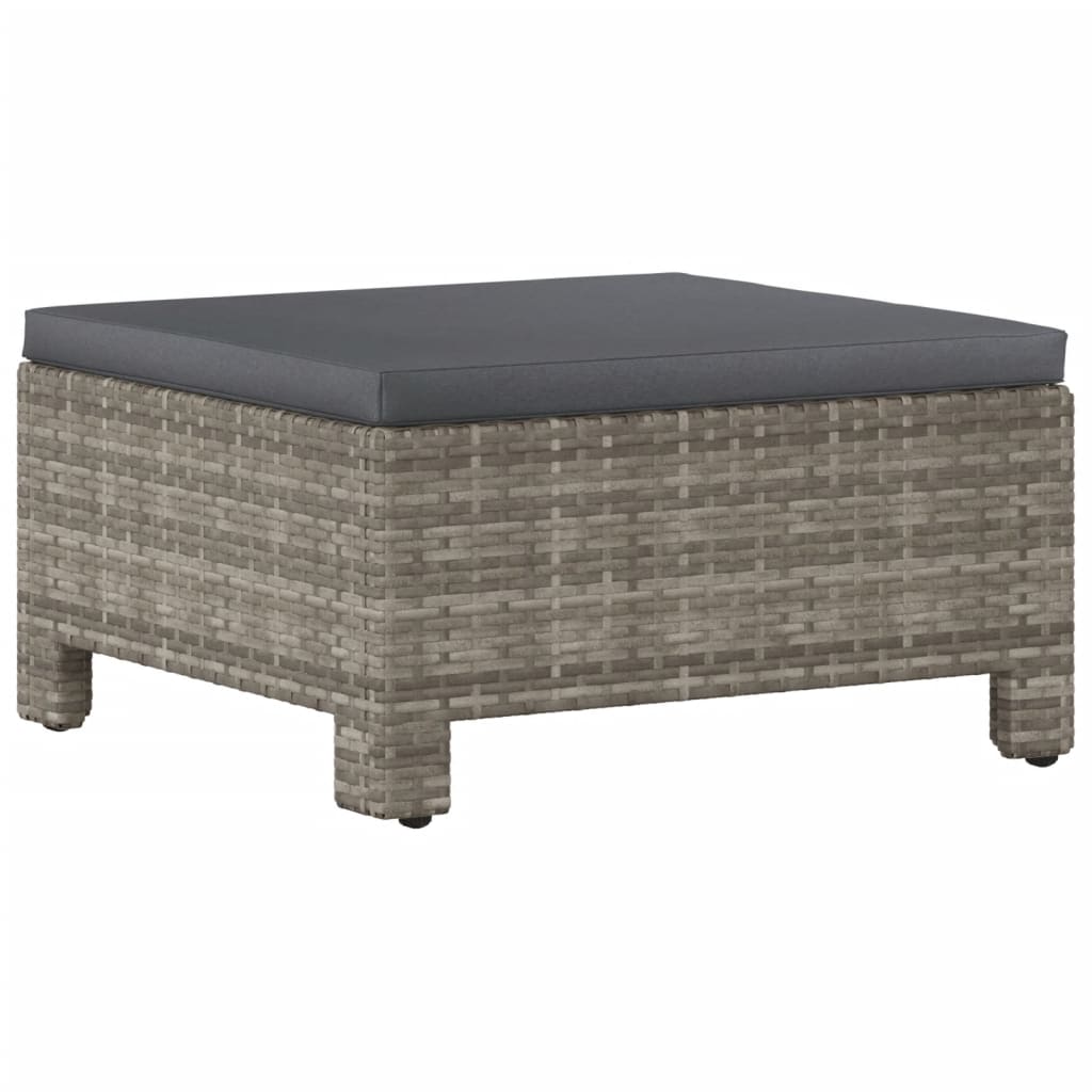 7-delige Loungeset met kussens poly rattan grijs is nu te koop bij PeponiXL, paradijselijk wonen!