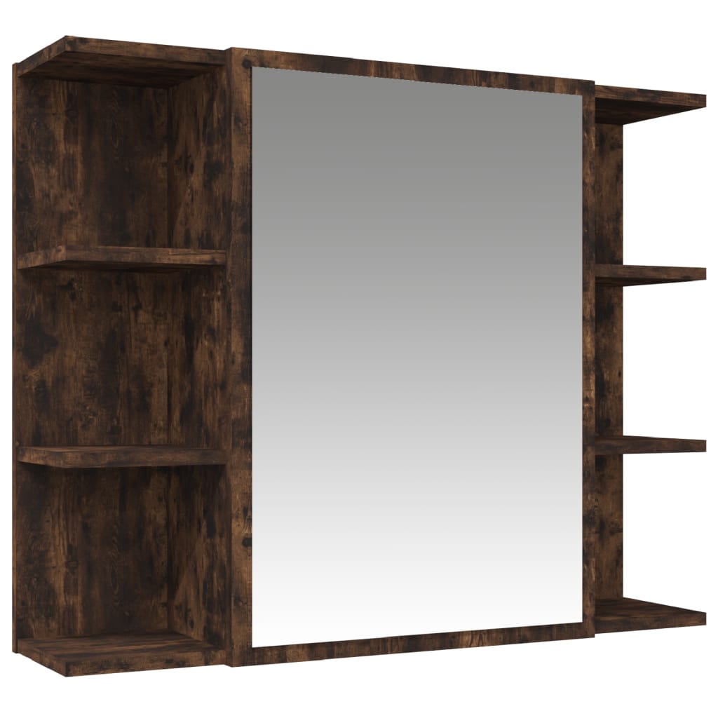 3-delige Badkamermeubelset bewerkt hout gerookt eikenkleurig is nu te koop bij PeponiXL, paradijselijk wonen!