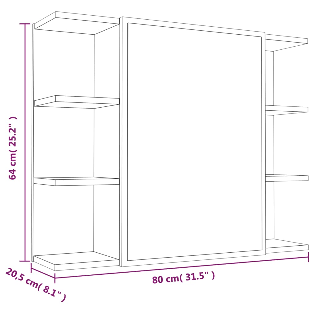 3-delige Badkamermeubelset bewerkt hout gerookt eikenkleurig is nu te koop bij PeponiXL, paradijselijk wonen!