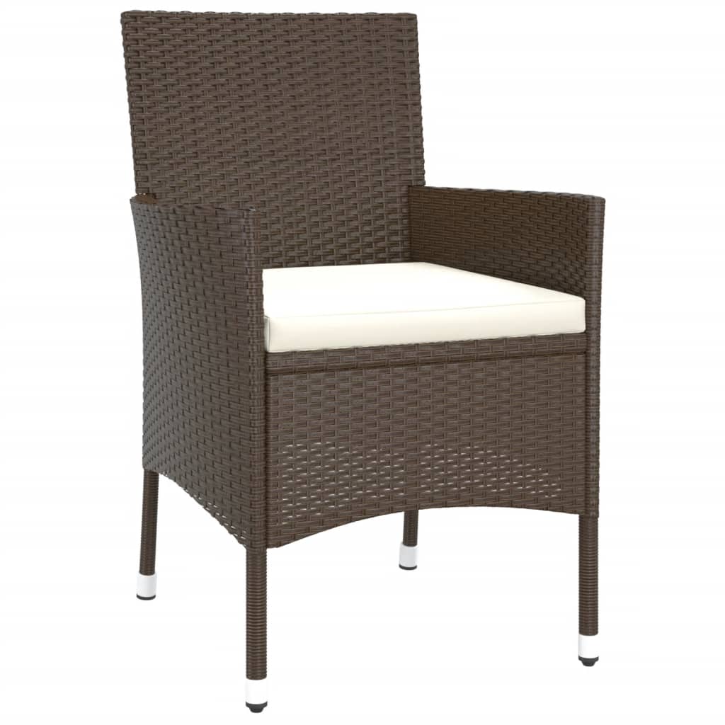 5-delige Tuinset met kussens poly rattan bruin is nu te koop bij PeponiXL, paradijselijk wonen!