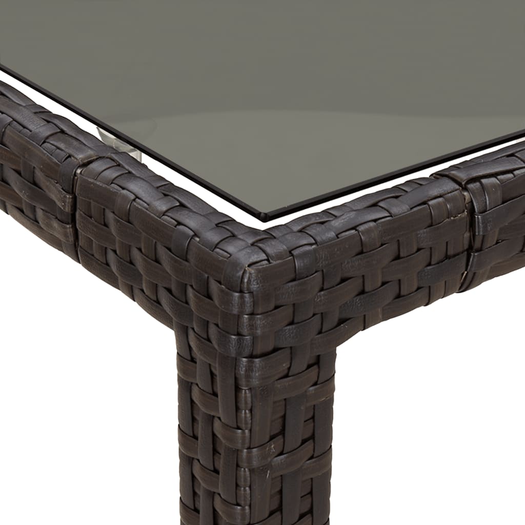 5-delige Tuinset met kussens poly rattan bruin is nu te koop bij PeponiXL, paradijselijk wonen!