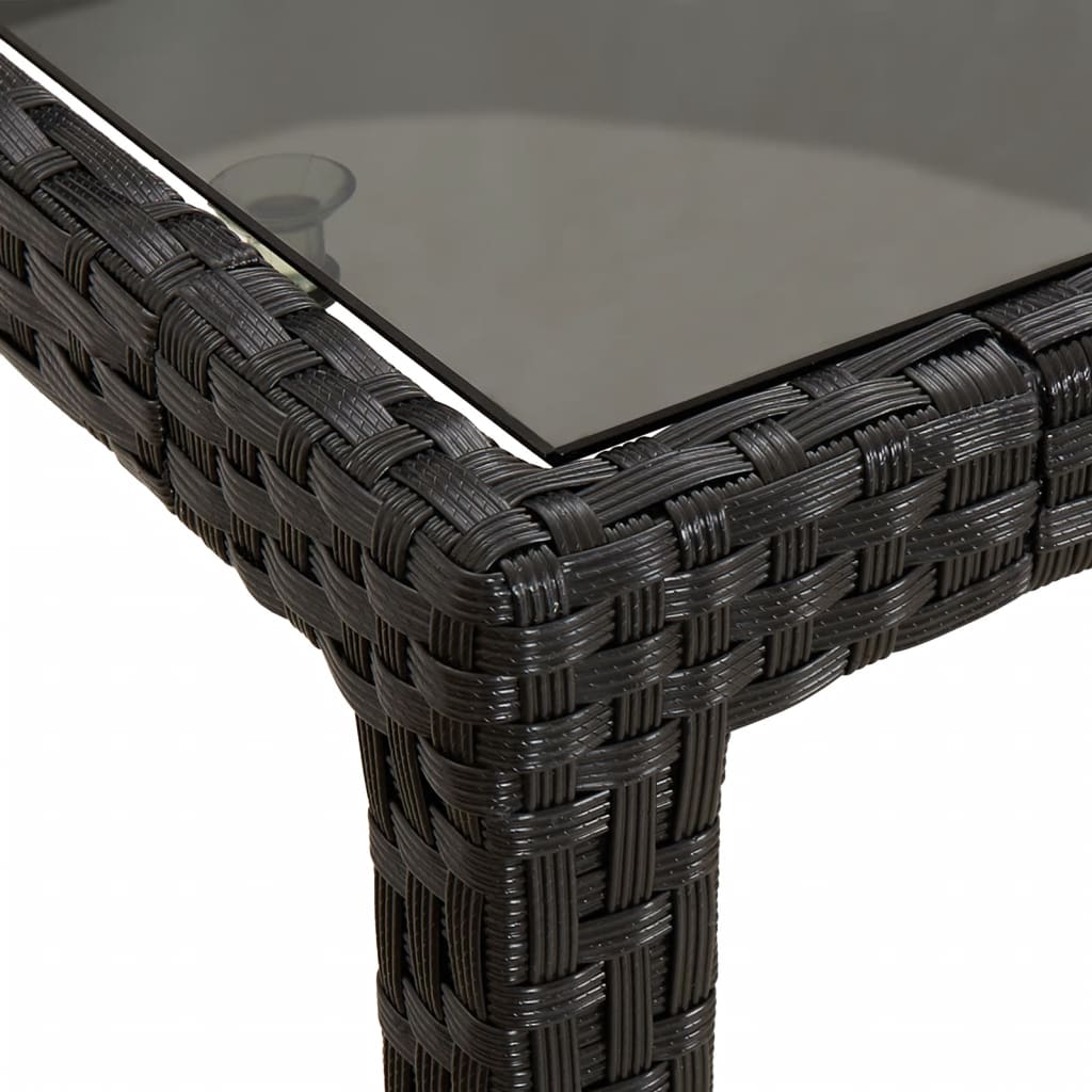 3-delige Tuinset met kussens poly rattan zwart is nu te koop bij PeponiXL, paradijselijk wonen!