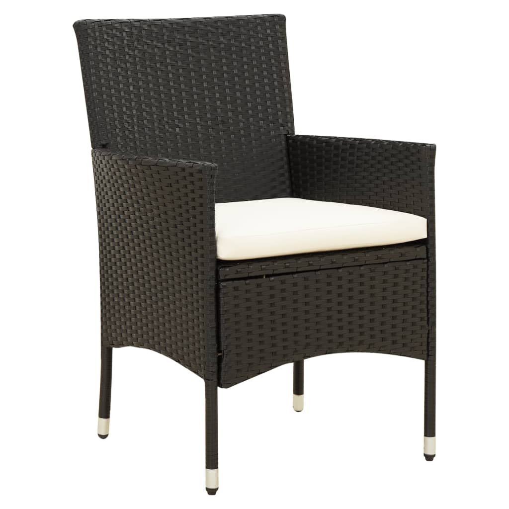 9-delige Tuinset poly rattan zwart is nu te koop bij PeponiXL, paradijselijk wonen!