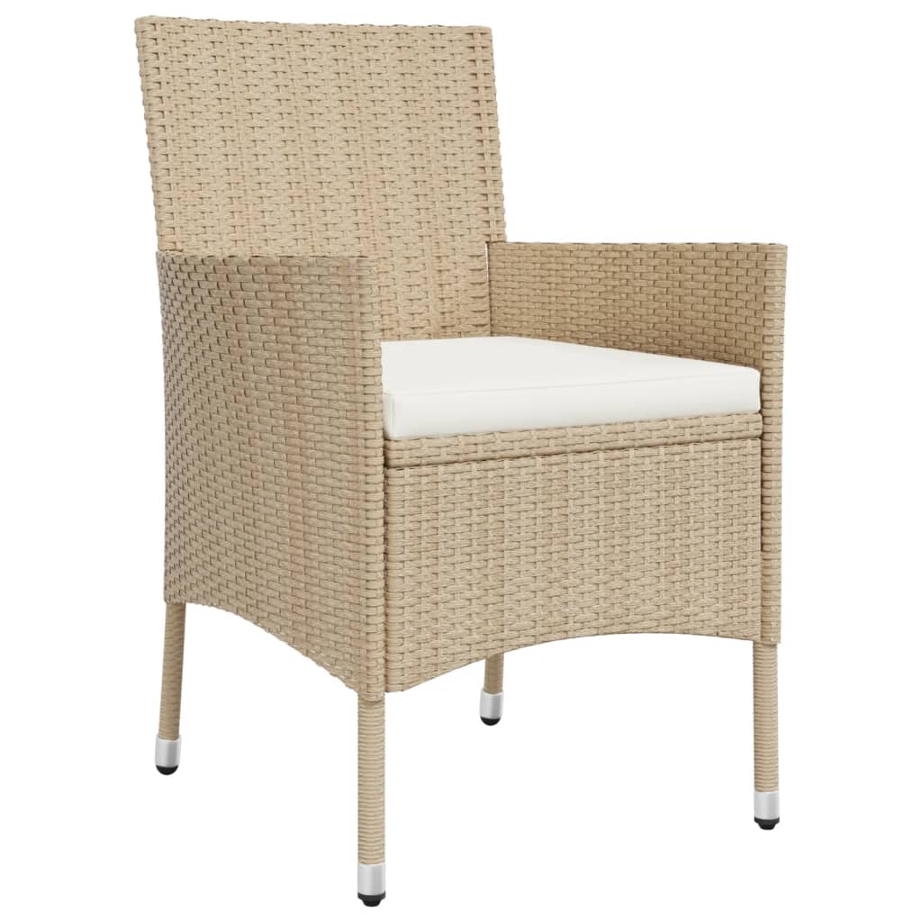 3-delige Tuinset met kussens poly rattan beige is nu te koop bij PeponiXL, paradijselijk wonen!