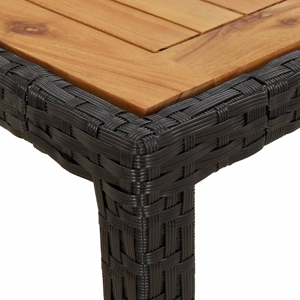 7-delige Tuinset met kussens poly rattan zwart is nu te koop bij PeponiXL, paradijselijk wonen!