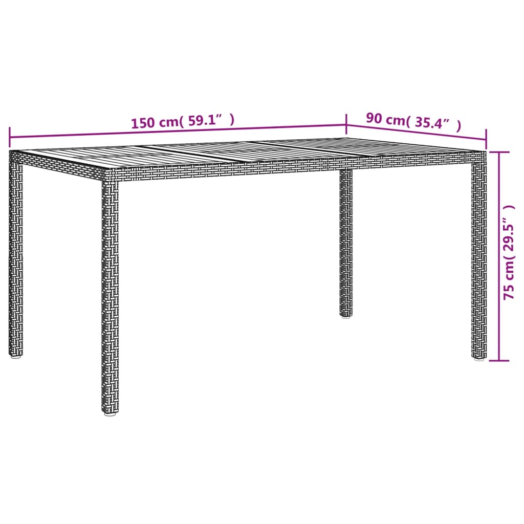 7-delige Tuinset met kussens poly rattan zwart is nu te koop bij PeponiXL, paradijselijk wonen!