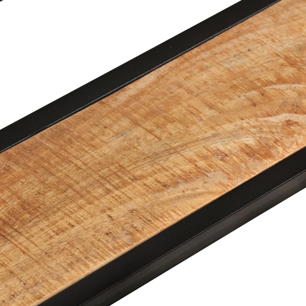 Wandschappen 2 st 110x17x17 cm massief mangohout en ijzer is nu te koop bij PeponiXL, paradijselijk wonen!