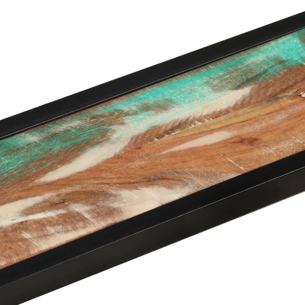 Wandschappen 2 st 110x17x17 cm massief gerecycled hout en ijzer is nu te koop bij PeponiXL, paradijselijk wonen!