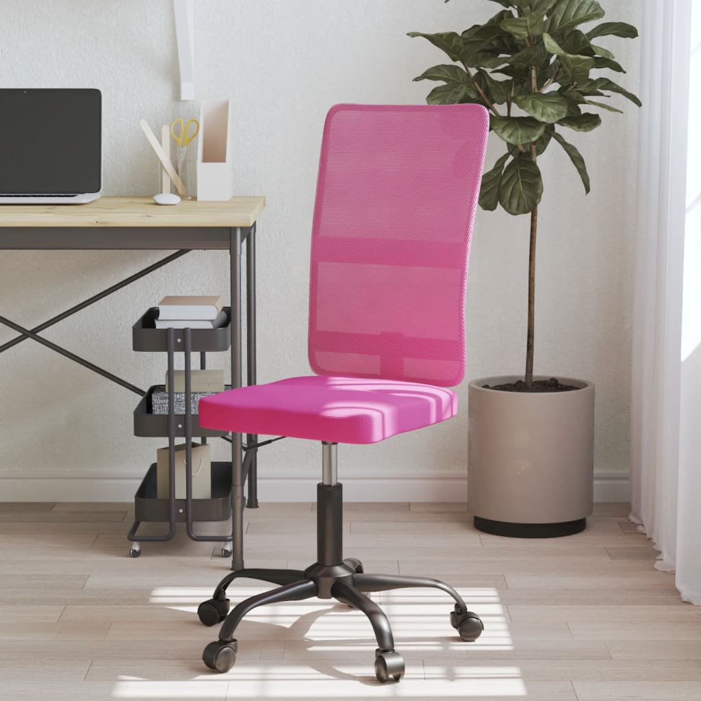 Kantoorstoel verstelbare hoogte mesh stof roze is nu te koop bij PeponiXL, paradijselijk wonen!