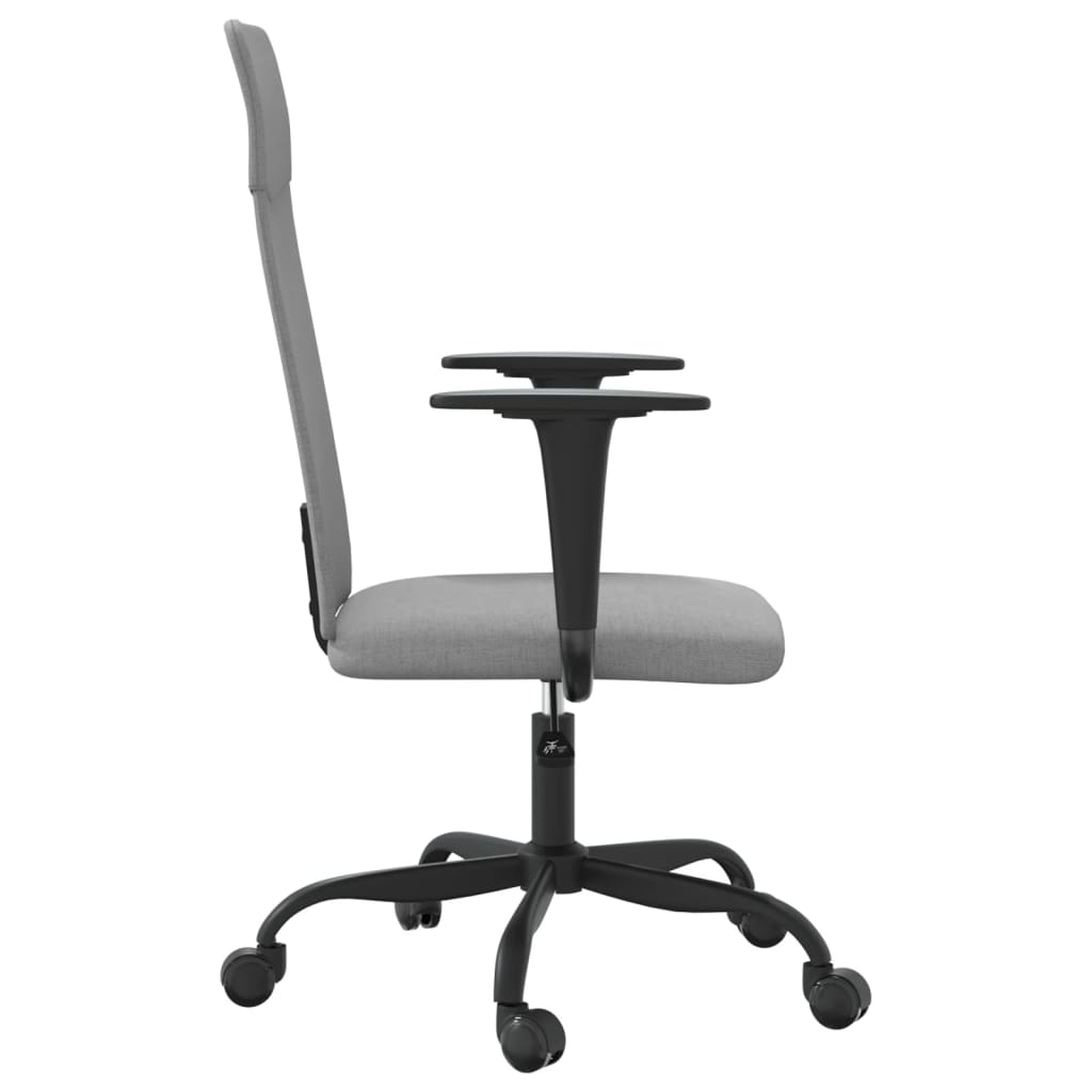 Kantoorstoel verstelbare hoogte stof lichtgrijs is nu te koop bij PeponiXL, paradijselijk wonen!