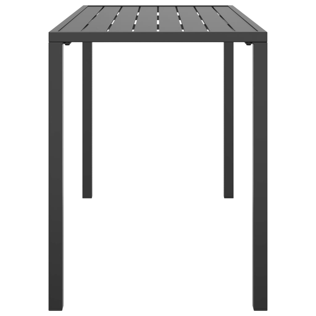 Tuintafel 110x54x70 cm staal antracietkleurig is nu te koop bij PeponiXL, paradijselijk wonen!