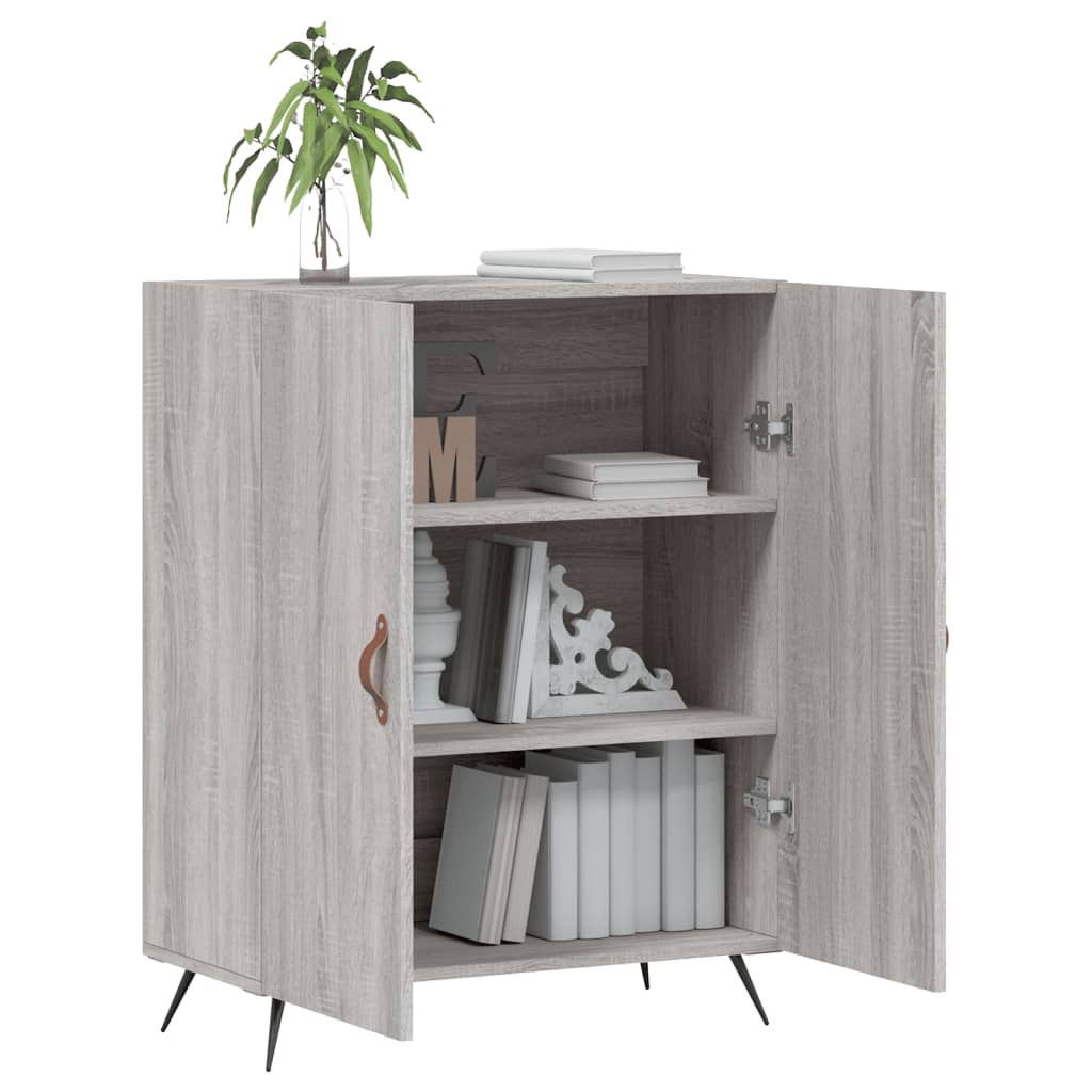Dressoir 69,5x34x90 cm bewerkt hout grijs sonoma eikenkleurig is nu te koop bij PeponiXL, paradijselijk wonen!