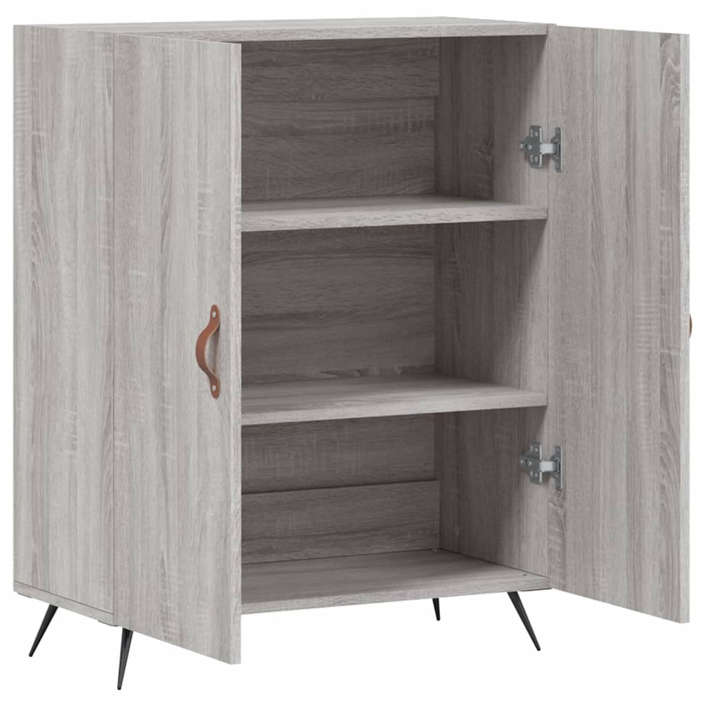 Dressoir 69,5x34x90 cm bewerkt hout grijs sonoma eikenkleurig is nu te koop bij PeponiXL, paradijselijk wonen!